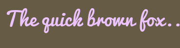 Image with Font Color EBC3FF and Background Color 665C46